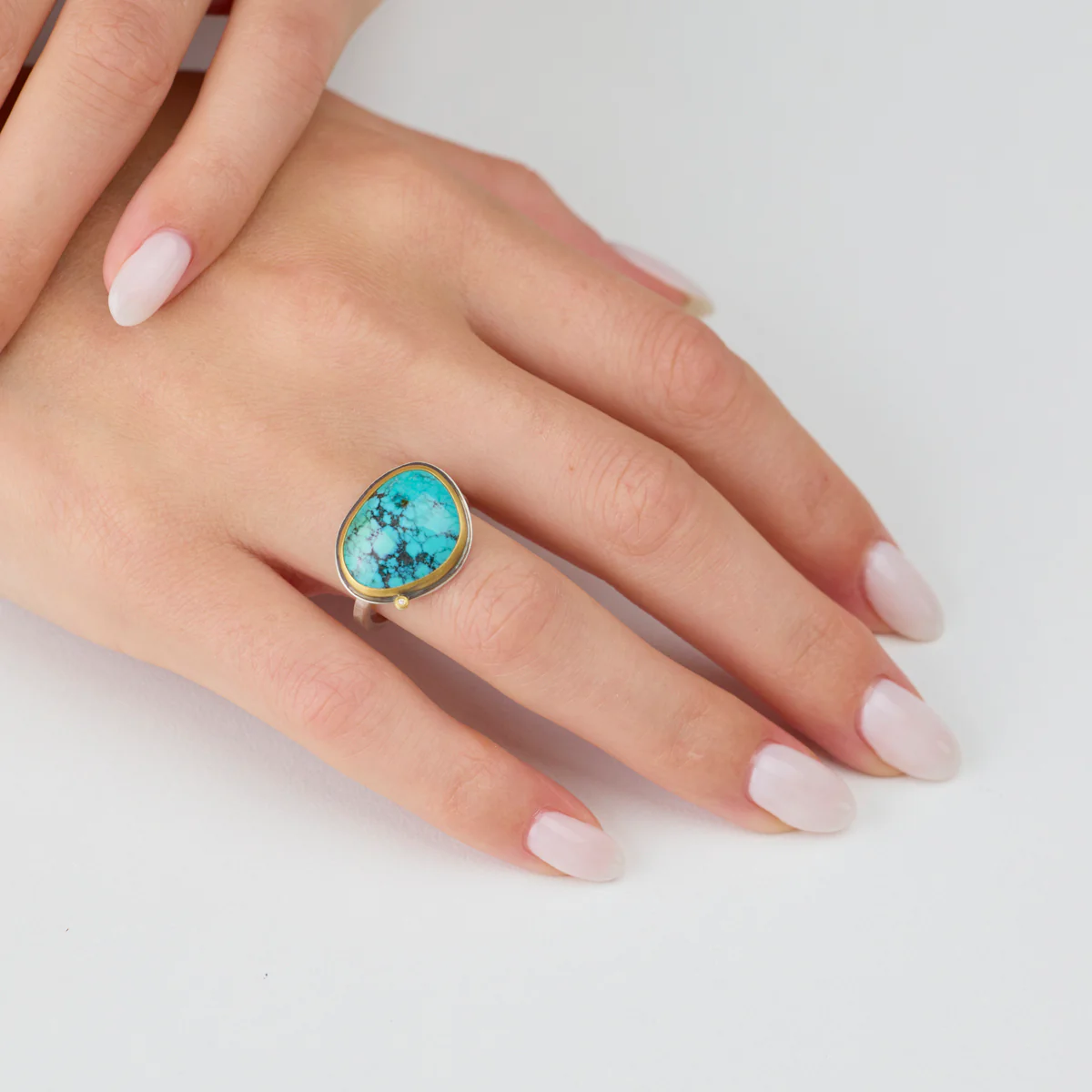Organic Turquoise Ring - Image 2