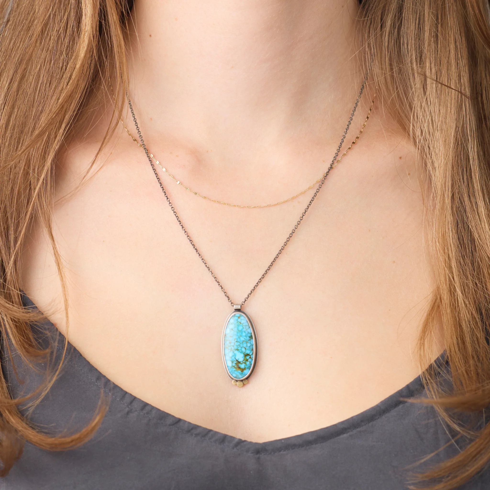 Oval Turquoise Necklace - Image 2
