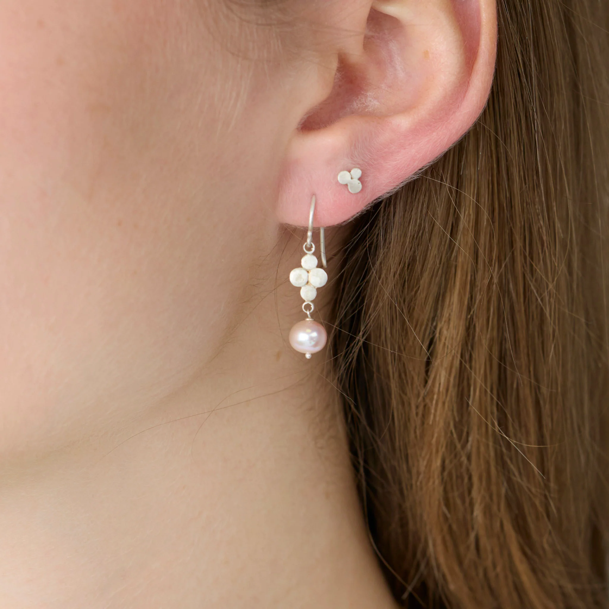 Pearl Drop Earrings - Image 2