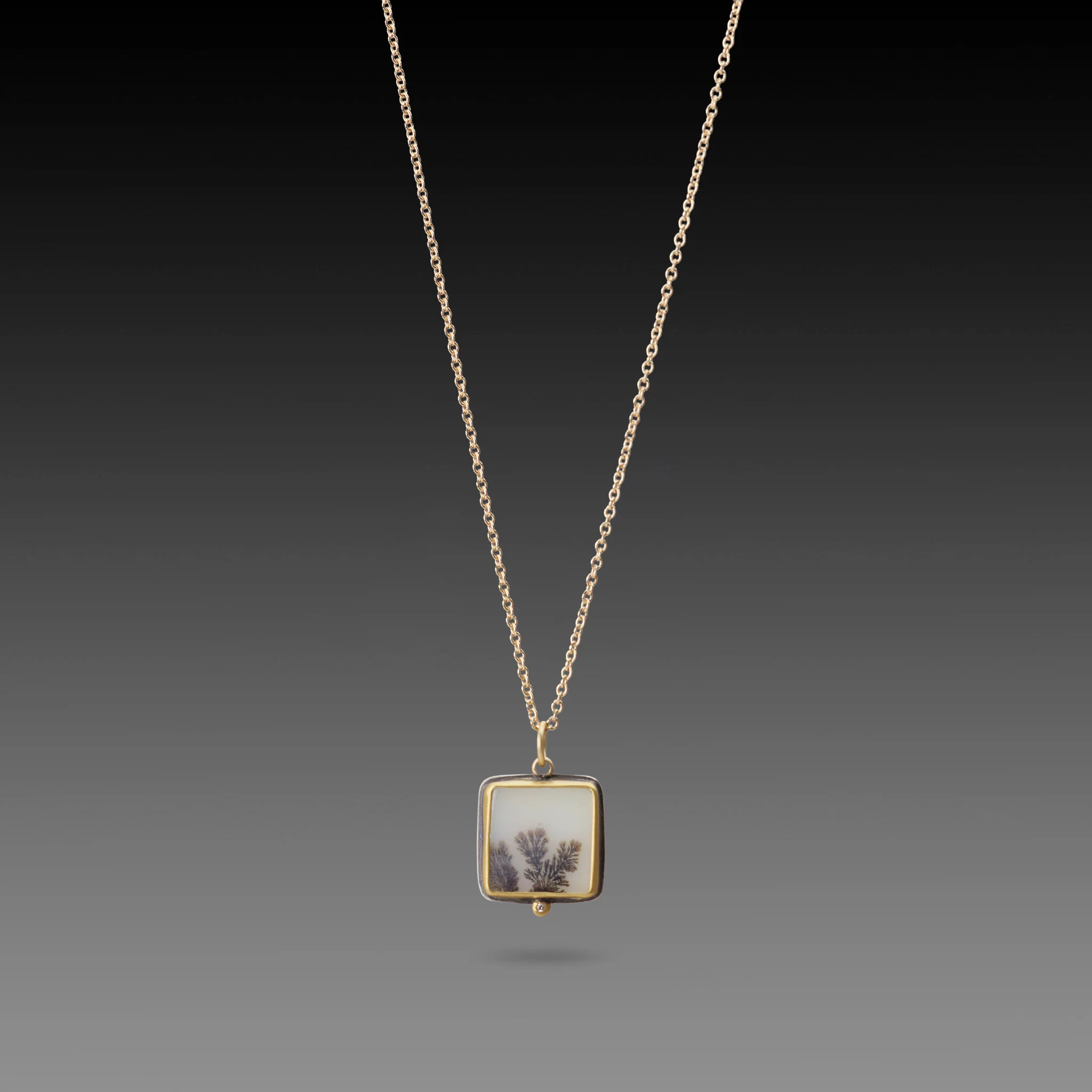 Petite Dendritic Agate Necklace