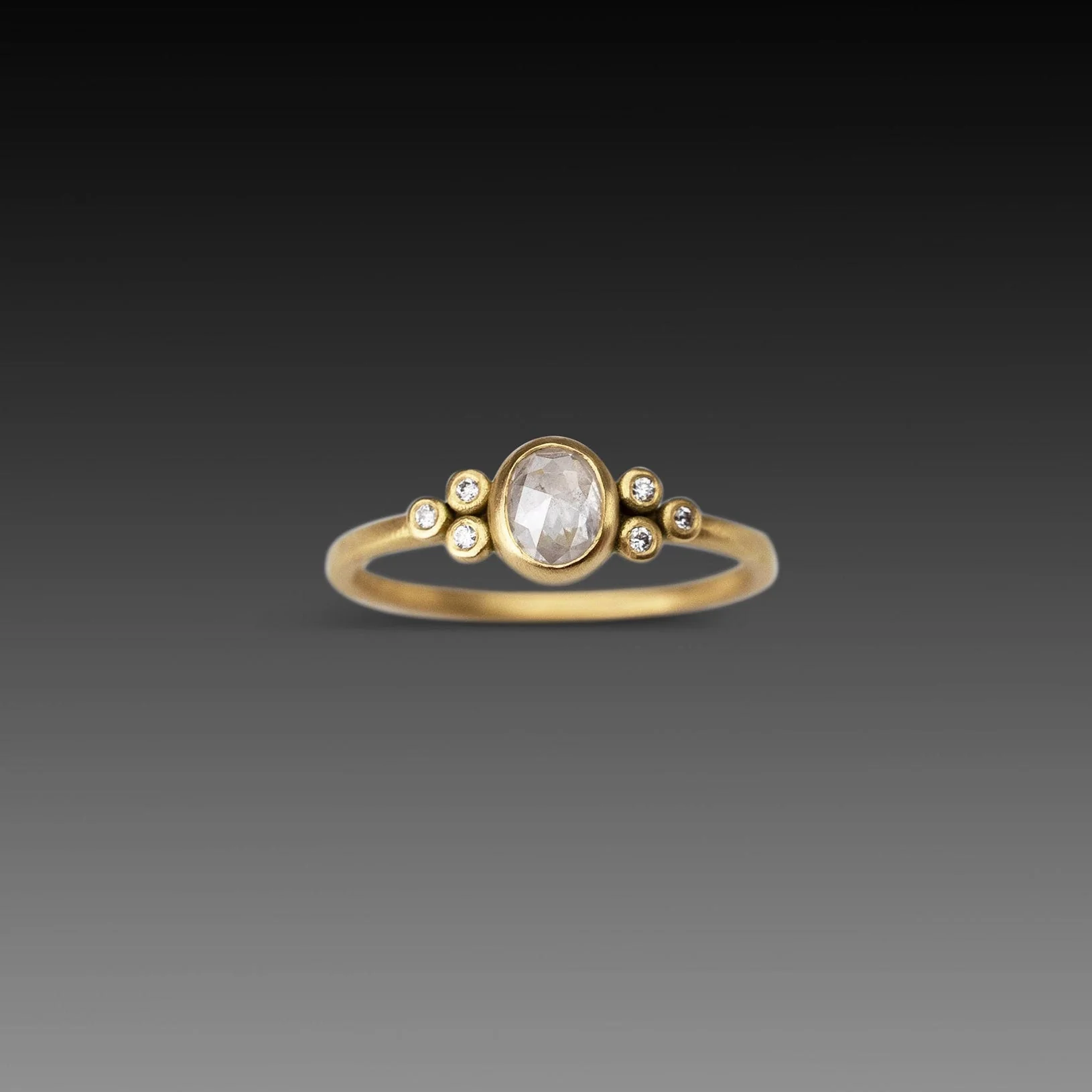 Petite Gray Diamond Ring