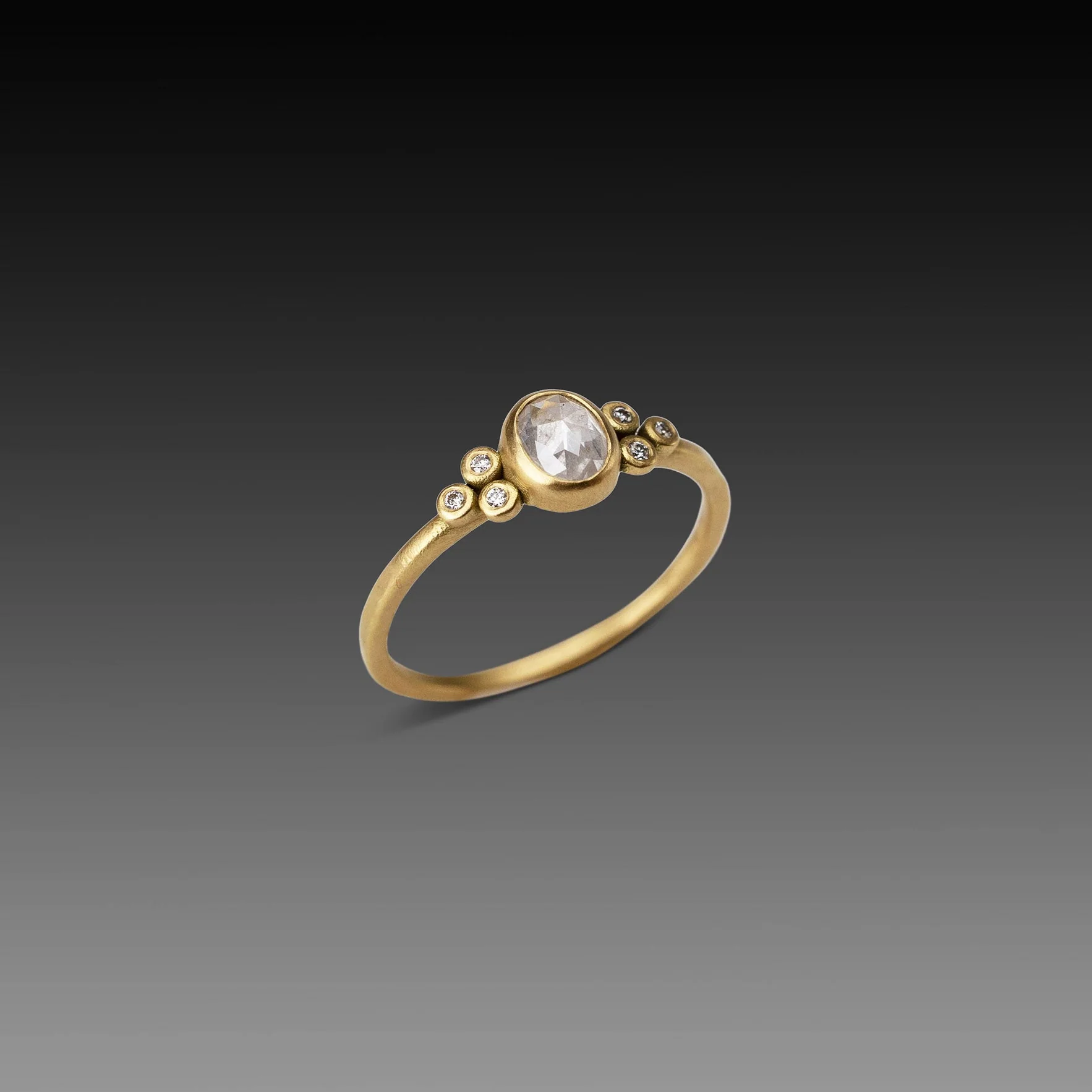 Petite Gray Diamond Ring - Image 3