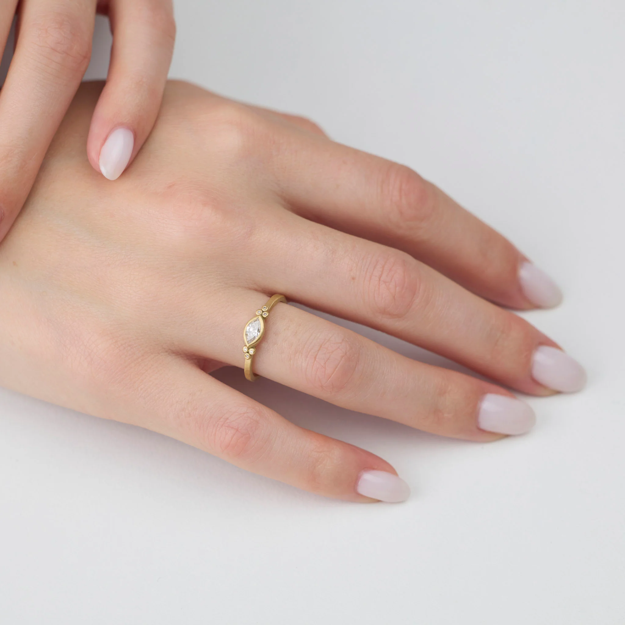 Petite Marquis Diamond Ring - Image 2
