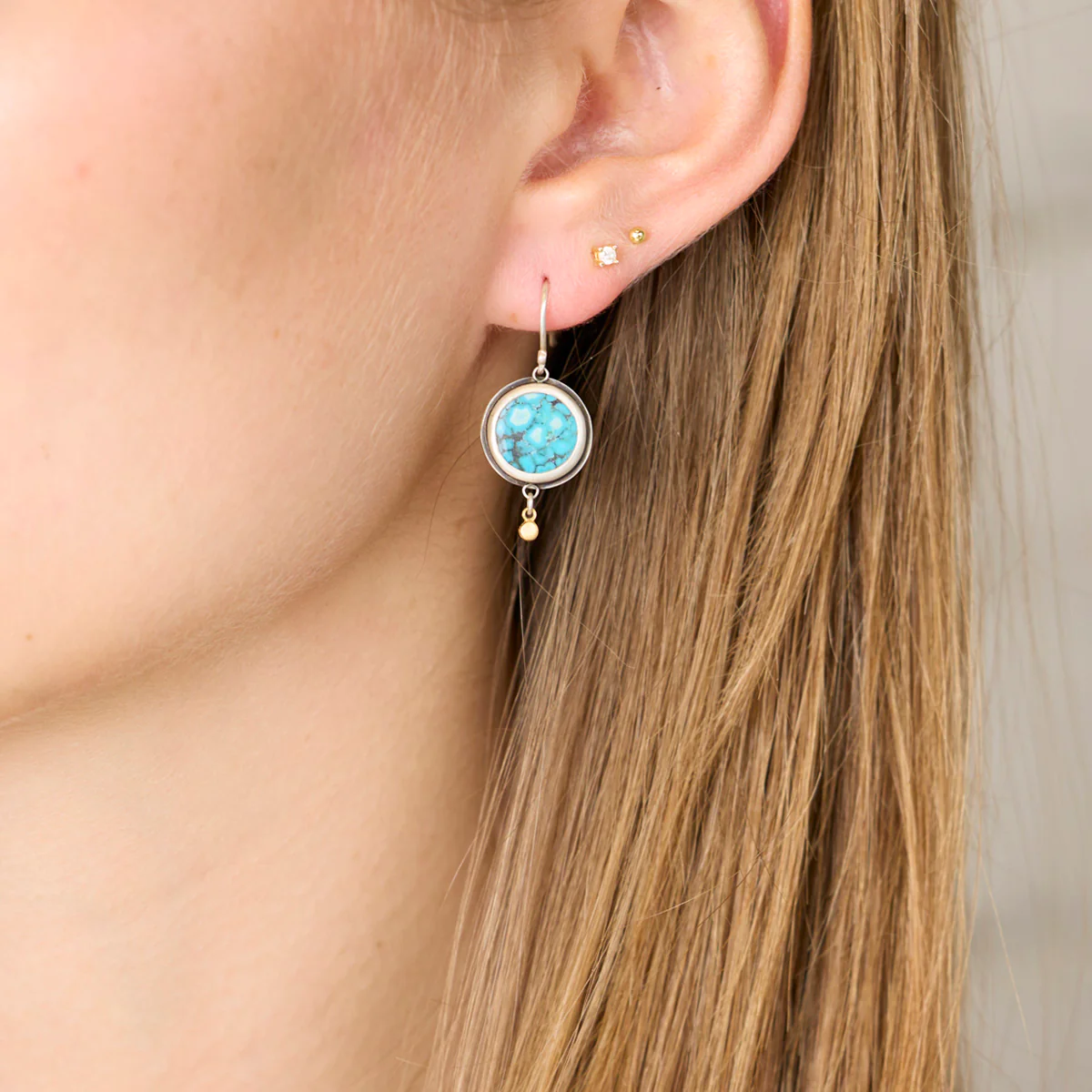 Petite Turquoise Earrings - Image 2