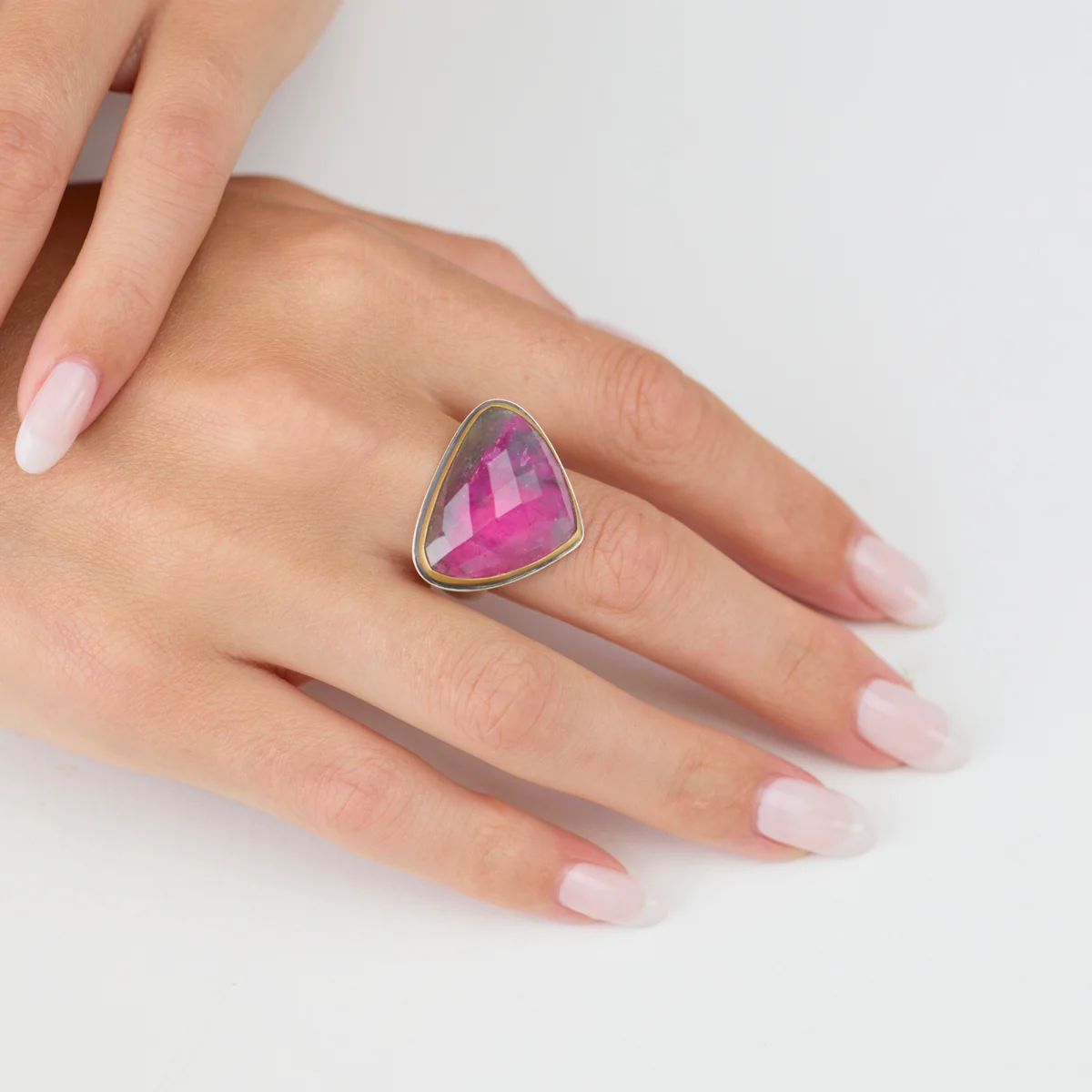 Pink Tourmaline Statement Ring - Image 2