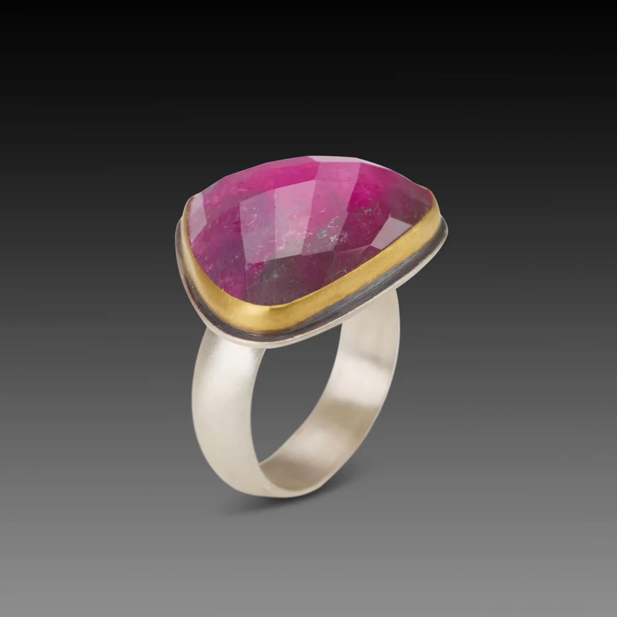 Pink Tourmaline Statement Ring - Image 3