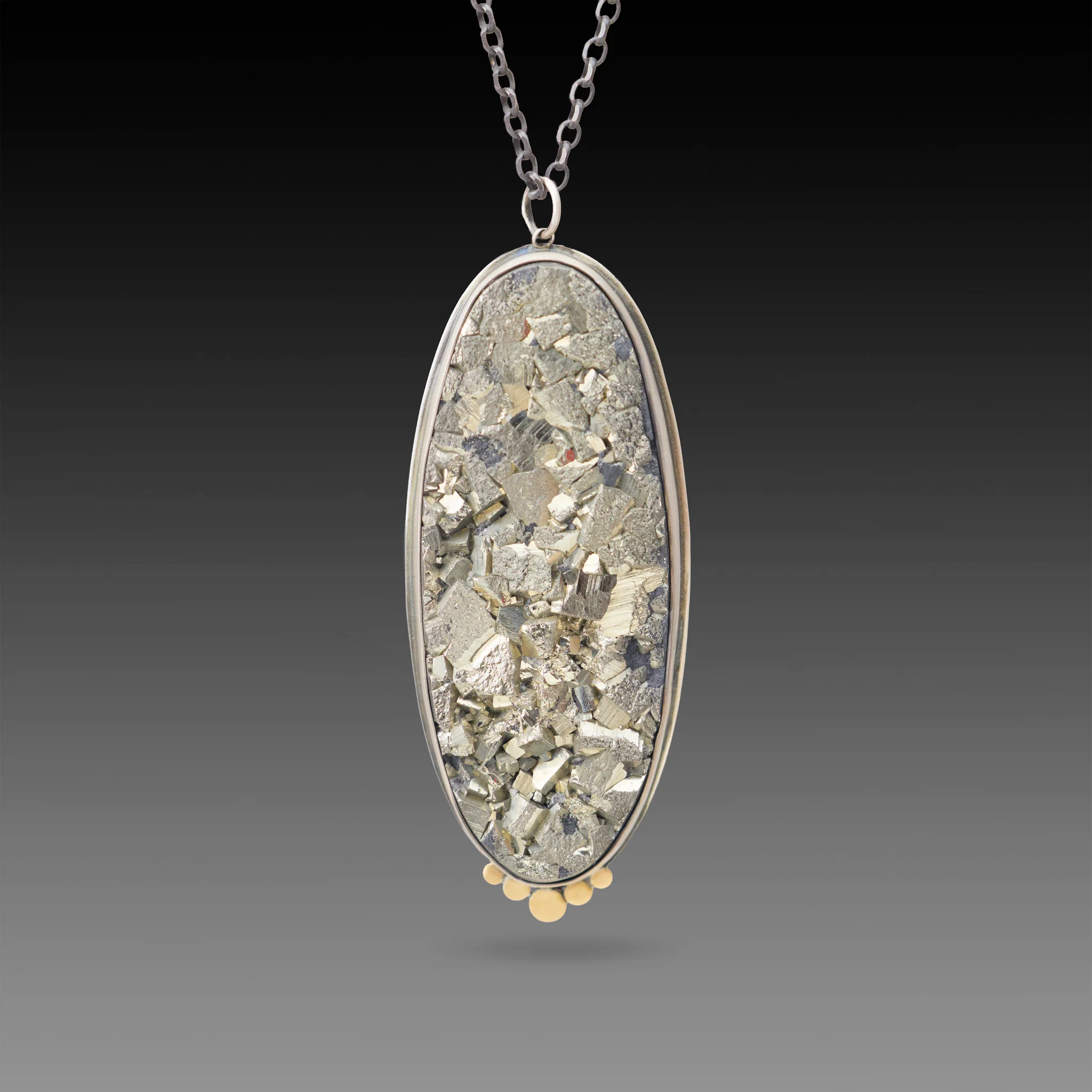Pyrite Statement Necklace - Image 3