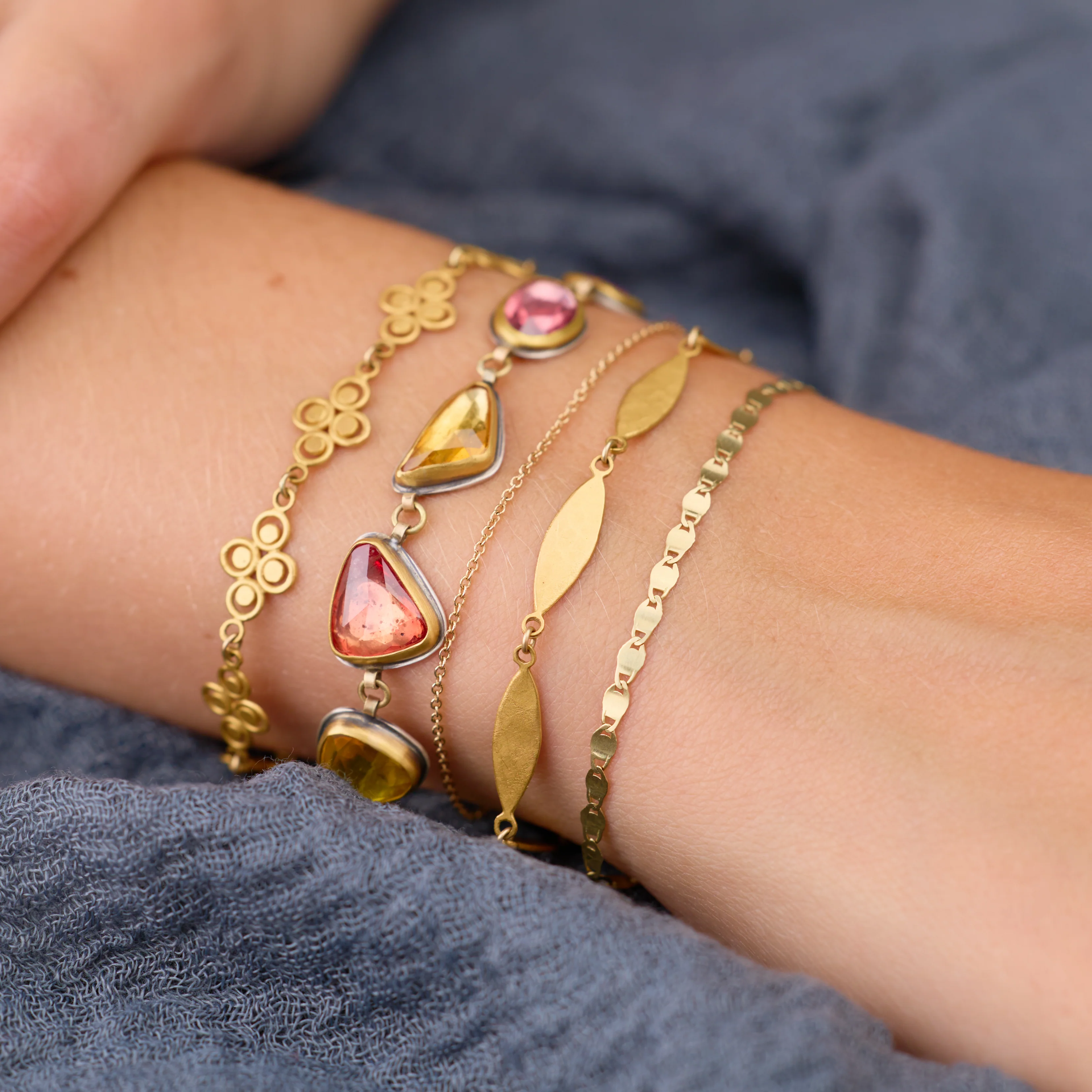 Rainbow Sapphire Bracelet - Image 2
