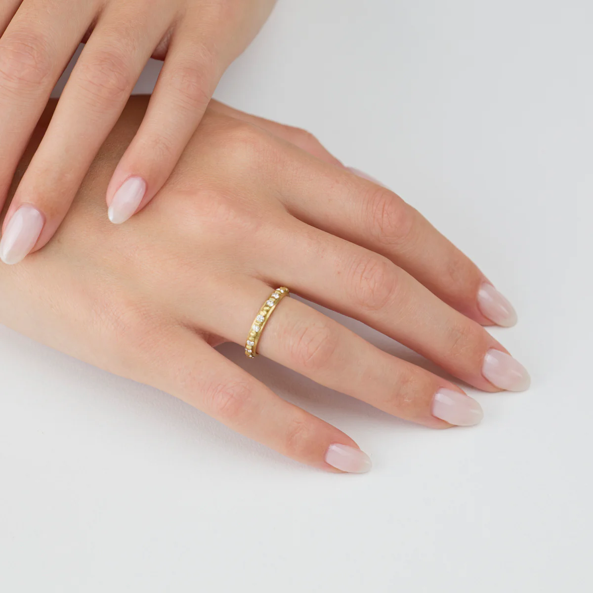 Raised Dot Band with Sprinkle Diamonds - Image 2