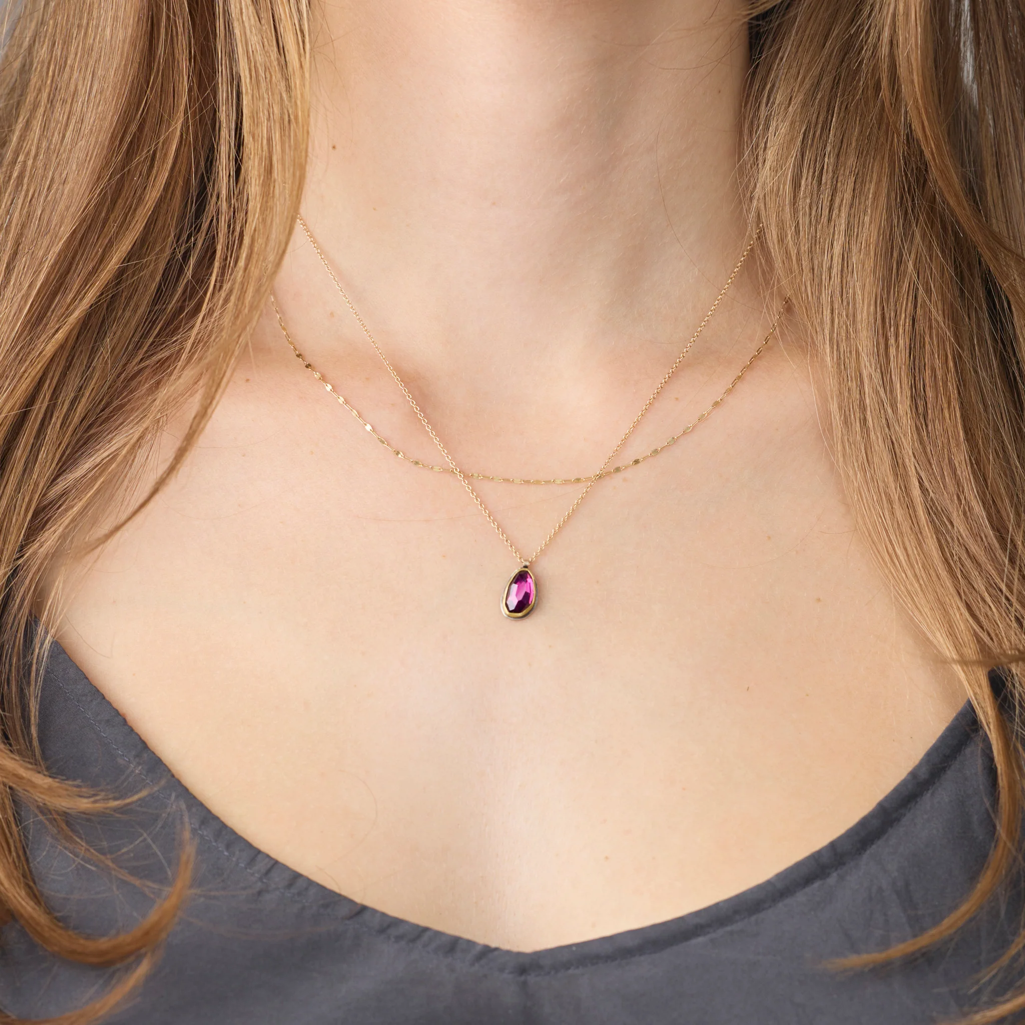 Rhodolite Garnet Necklace - Image 2