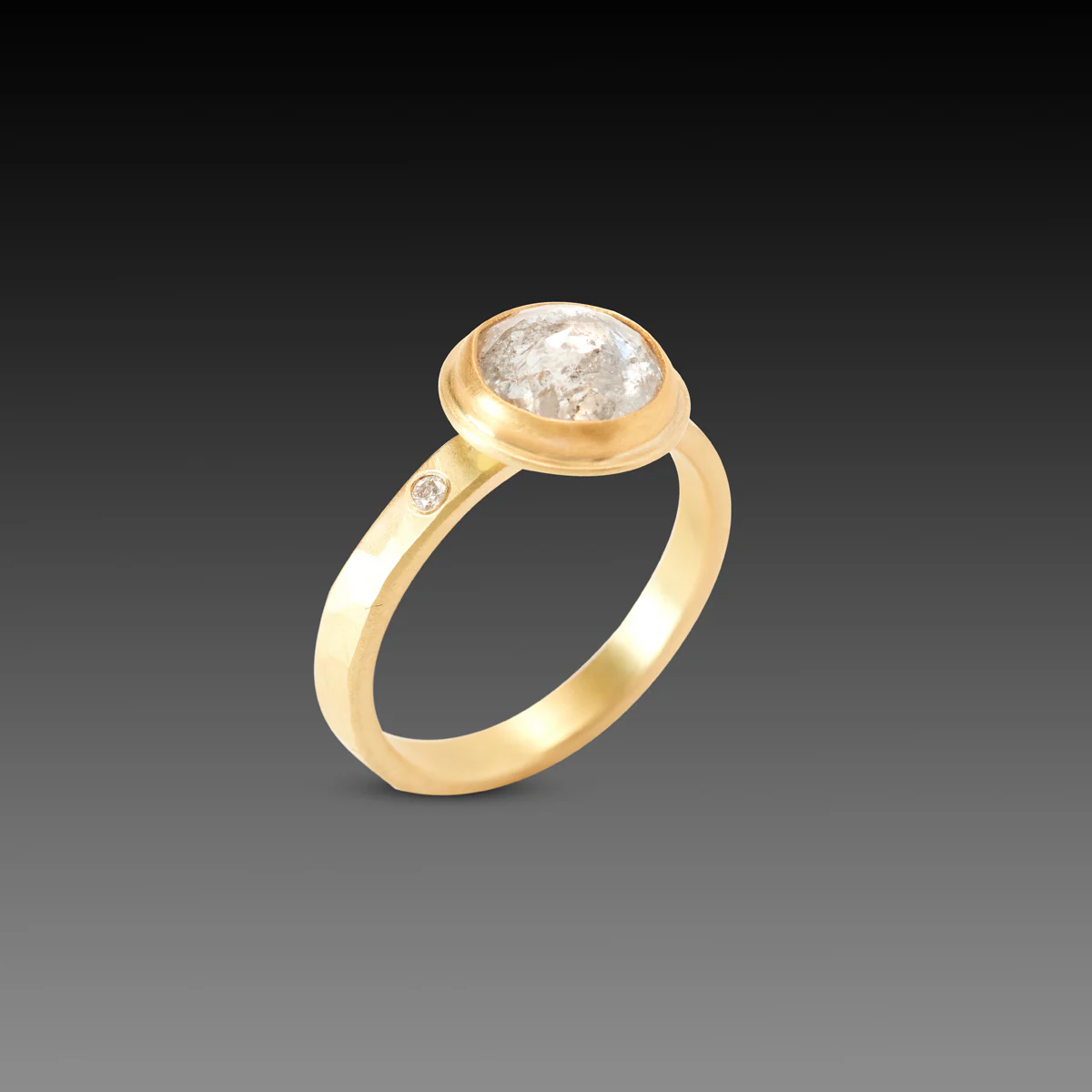 Rose Cut Icy Diamond Ring - Image 3