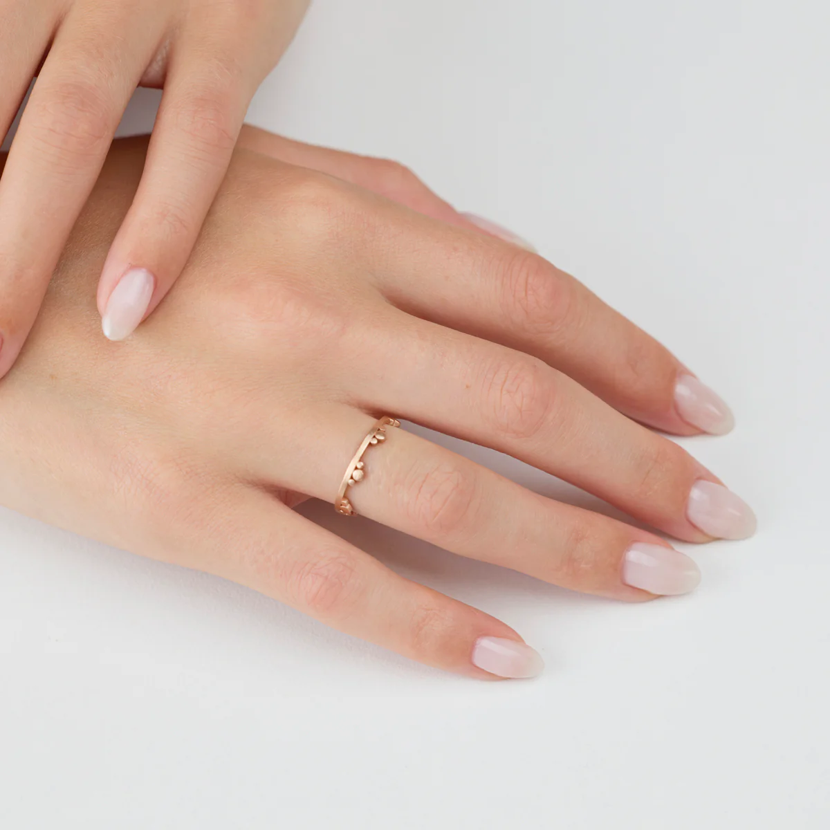 Side Trios Band in Rose Gold - Image 2
