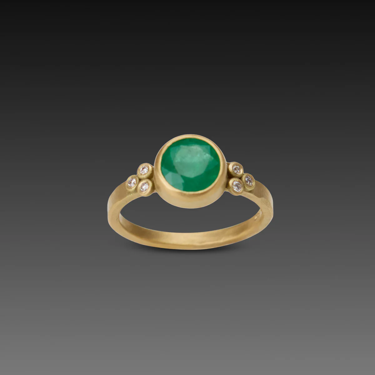 Round Emerald Ring