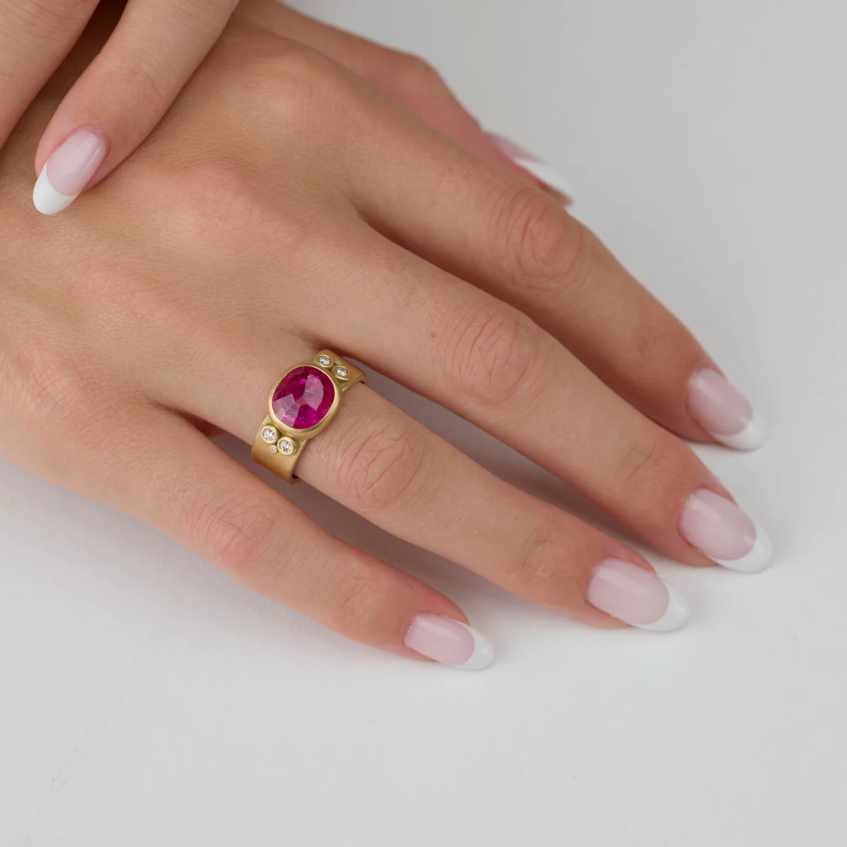 Ruby Ring with Diamonds - Image 2