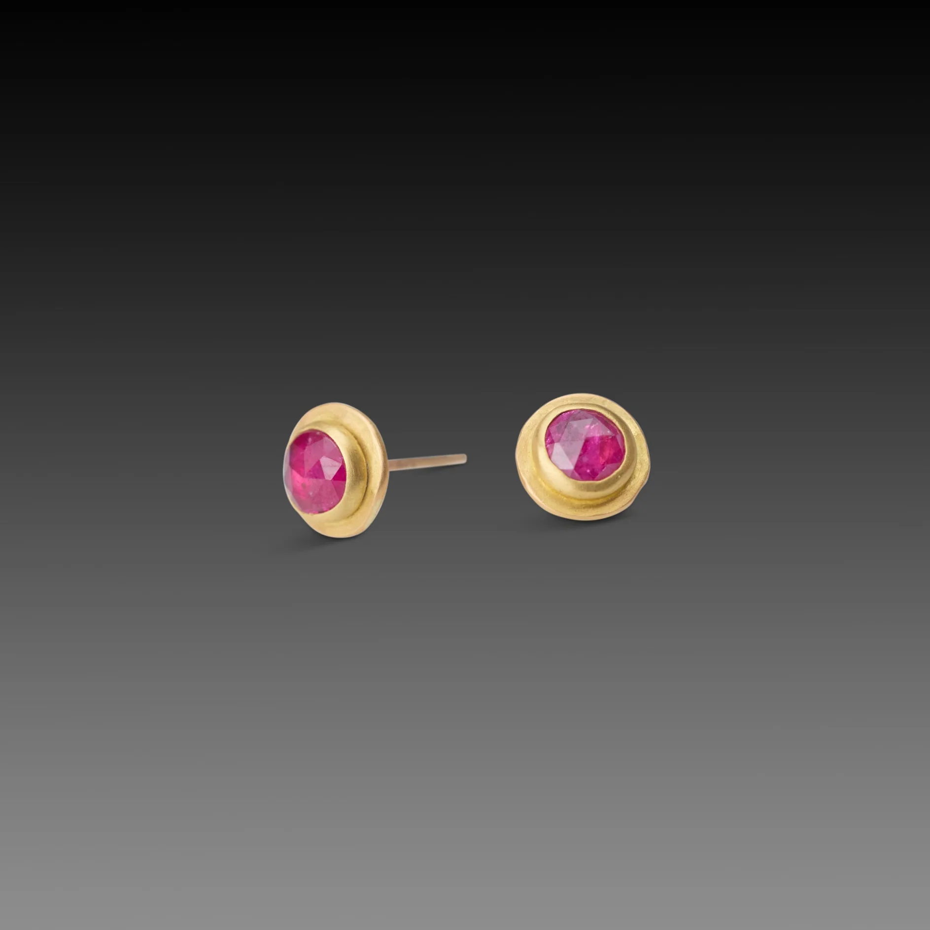 Ruby Stud Earrings - Image 3