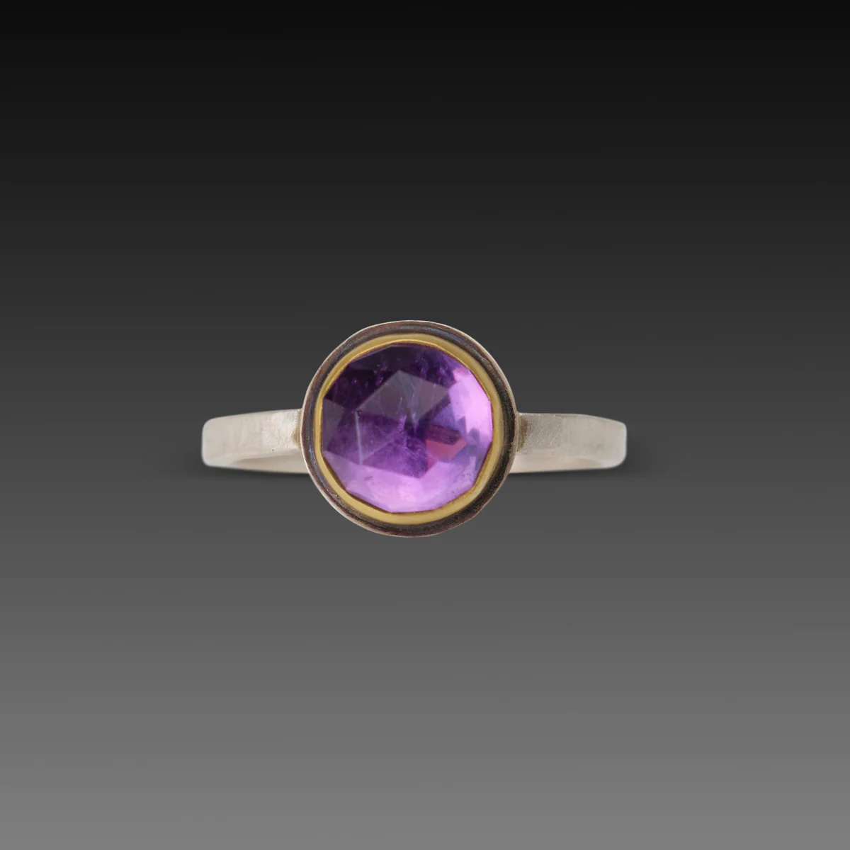 Simple Elegance Amethyst Ring - Image 3