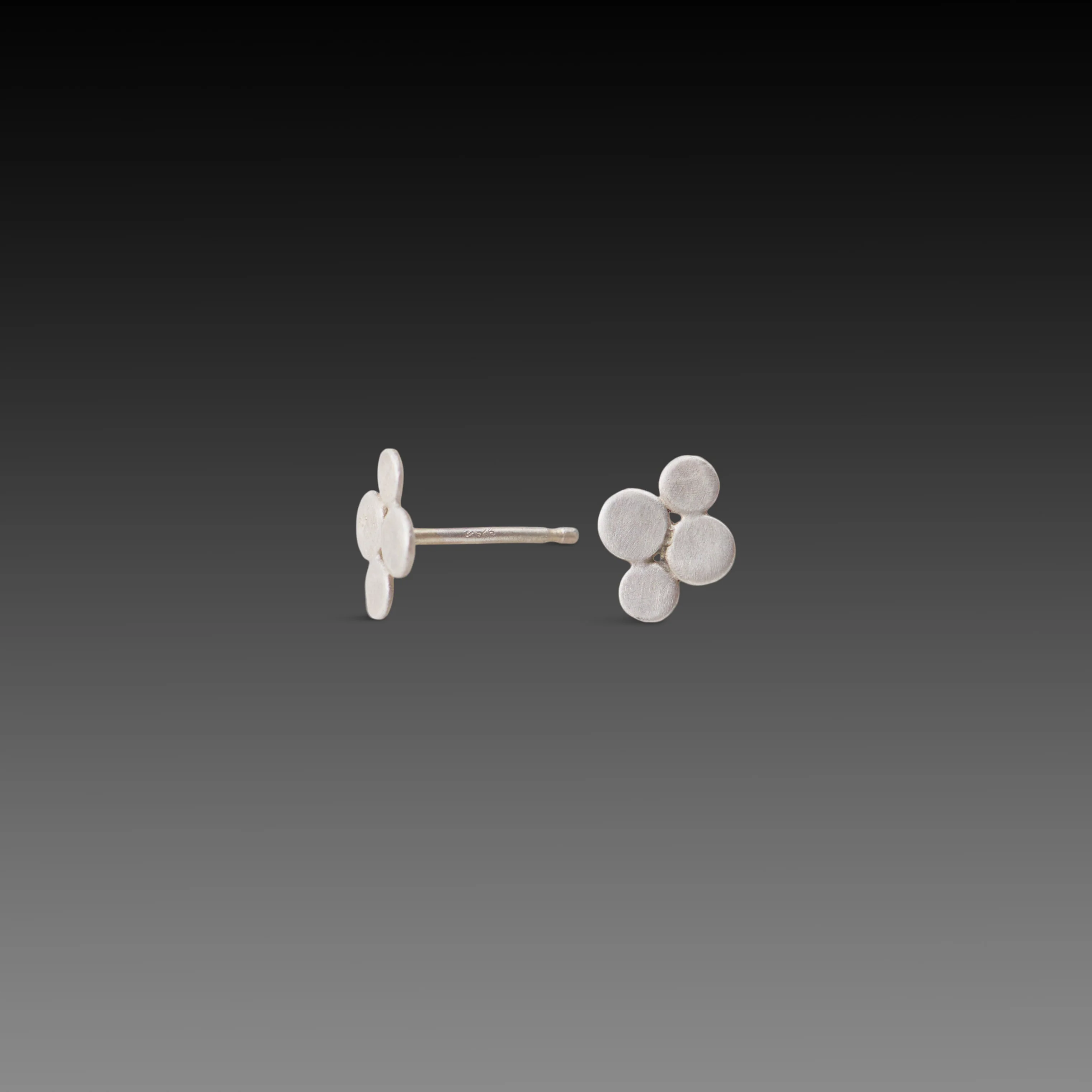 Small Multi Disk Stud Earrings - Image 3