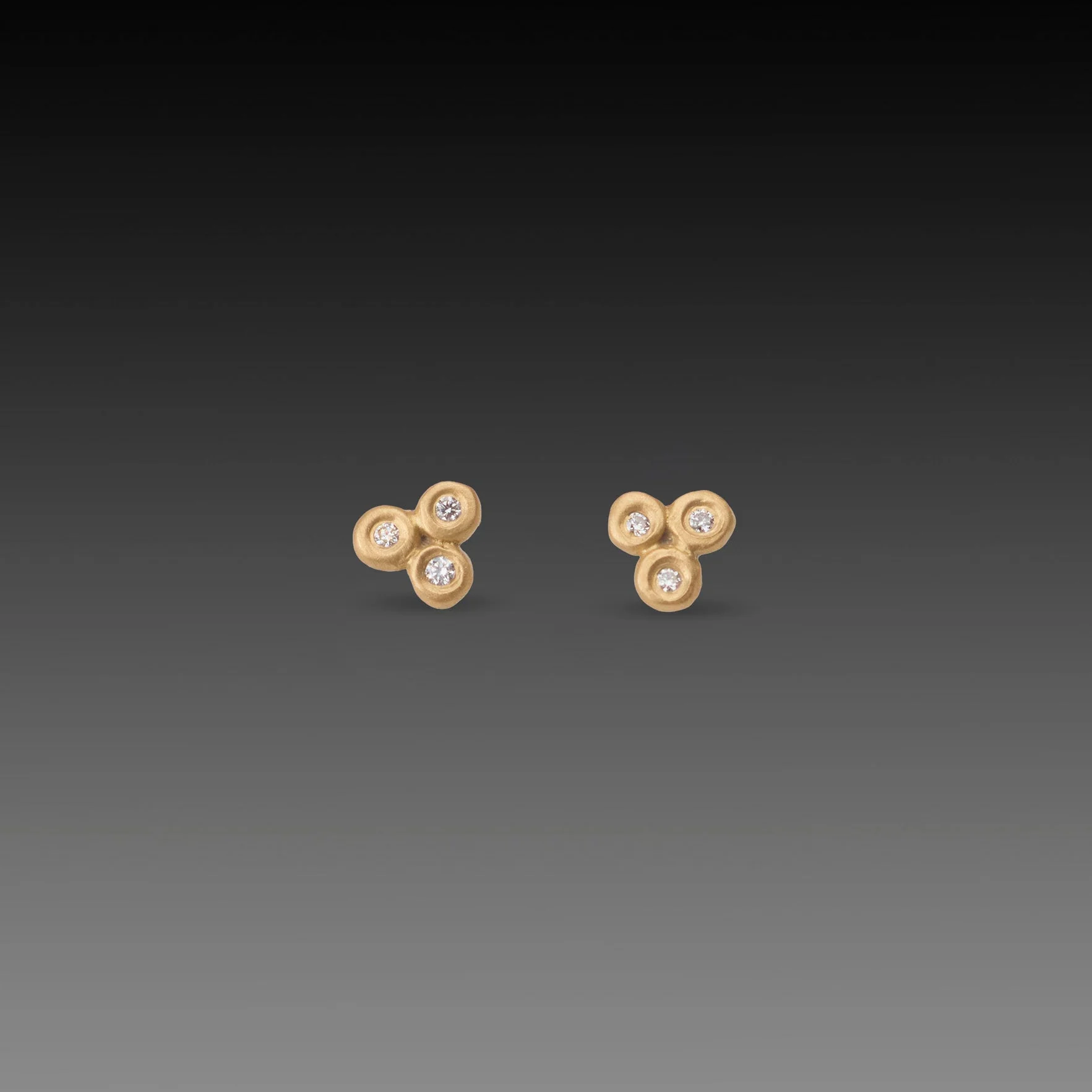 Tiny Diamond Trio Studs