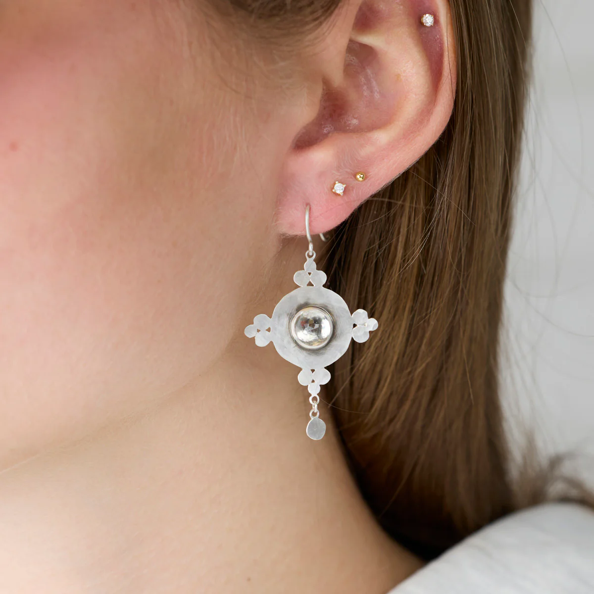 Topaz Compass Earrings - Image 2