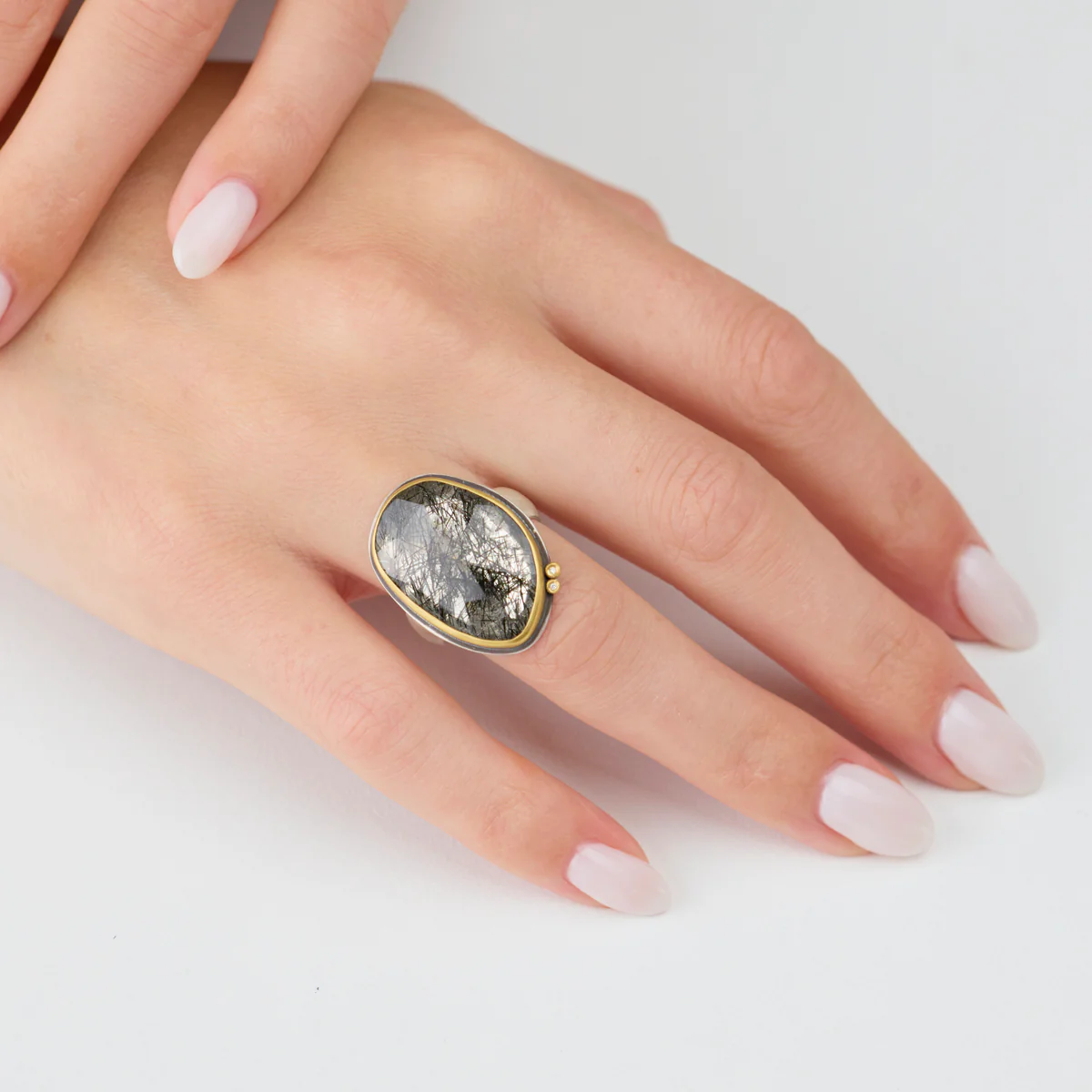 Tourmalinated Quartz Ring - Image 2