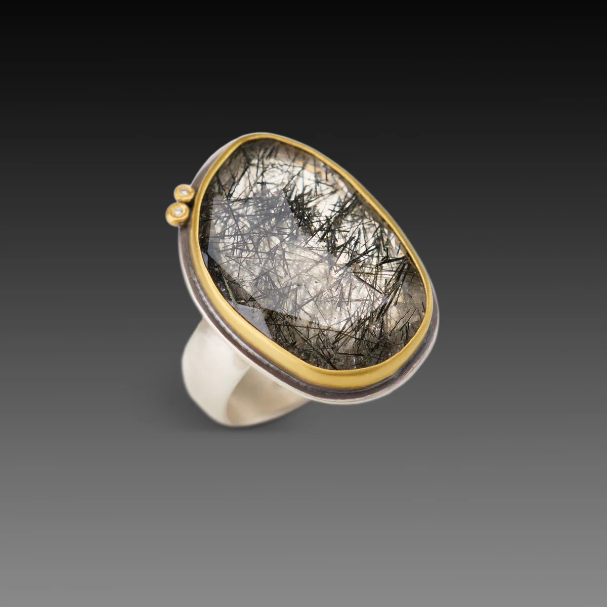 Tourmalinated Quartz Ring - Image 3