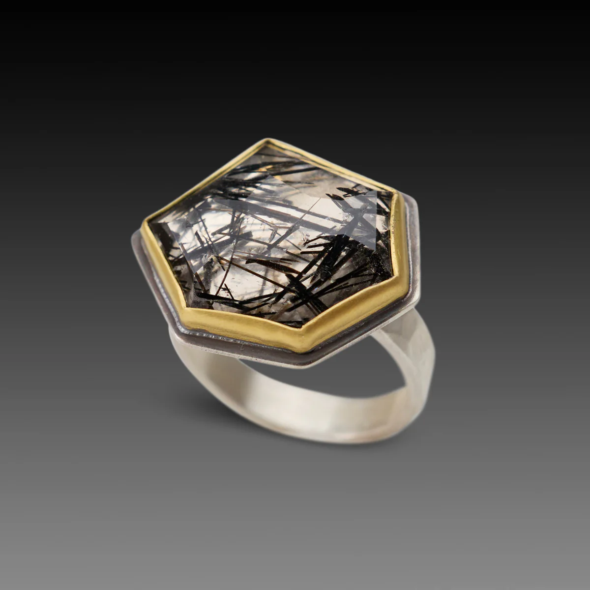 Tourmalinated Quartz Ring - Image 3