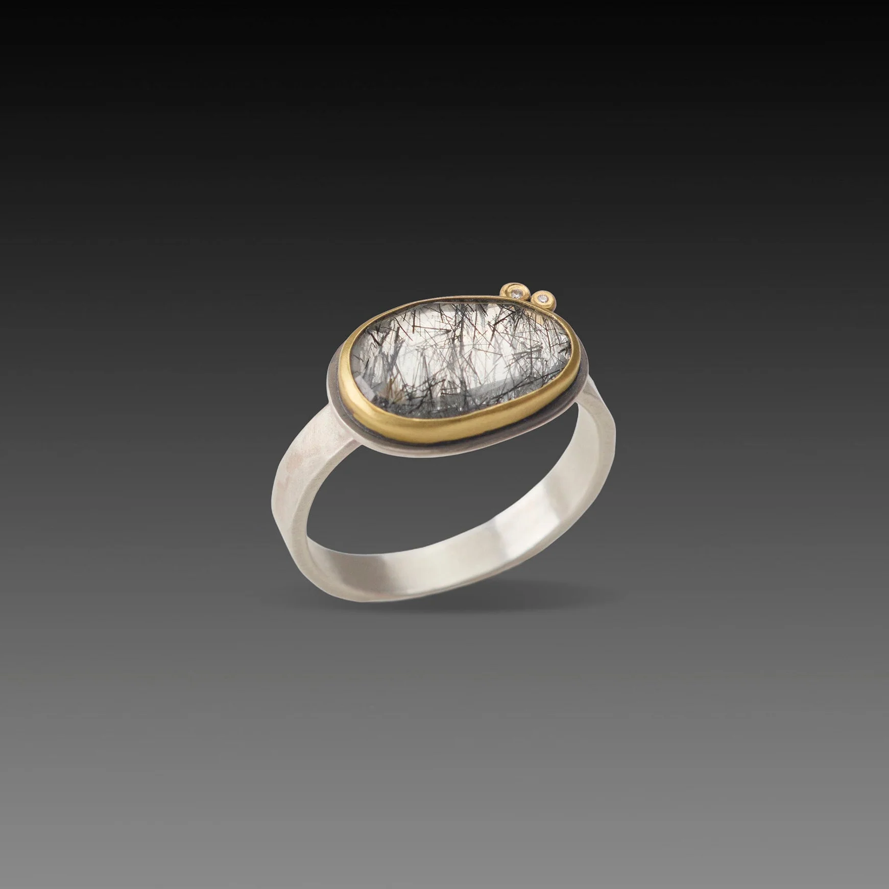 Tourmalinated Quartz Ring - Image 3