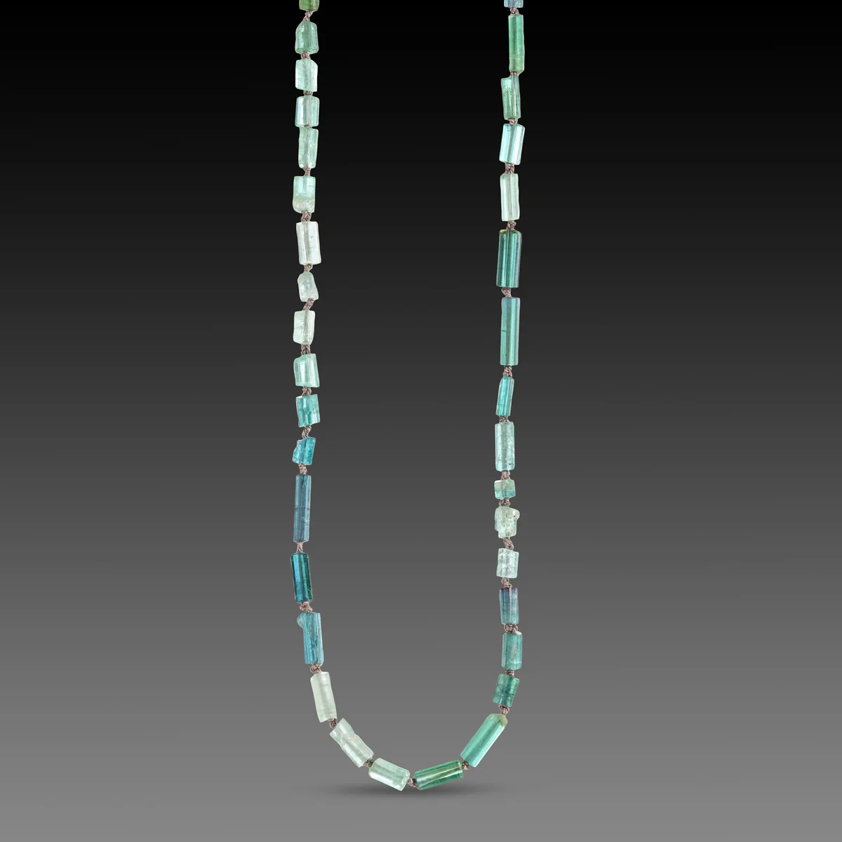 Tourmaline Crystal Necklace with 22k Charm