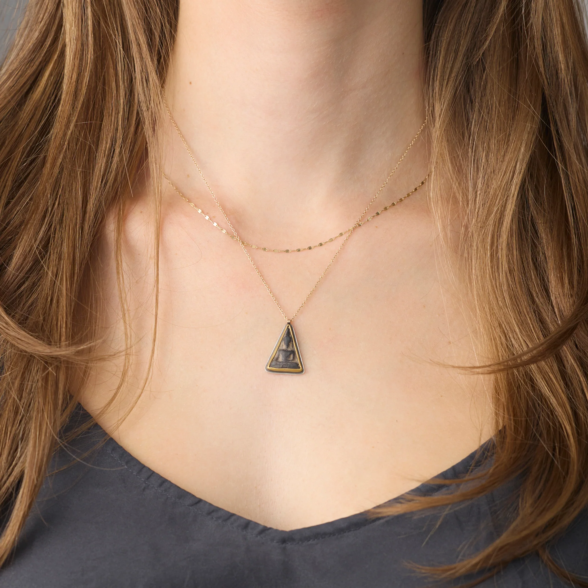 Triangle Buddha Amulet Necklace - Image 2