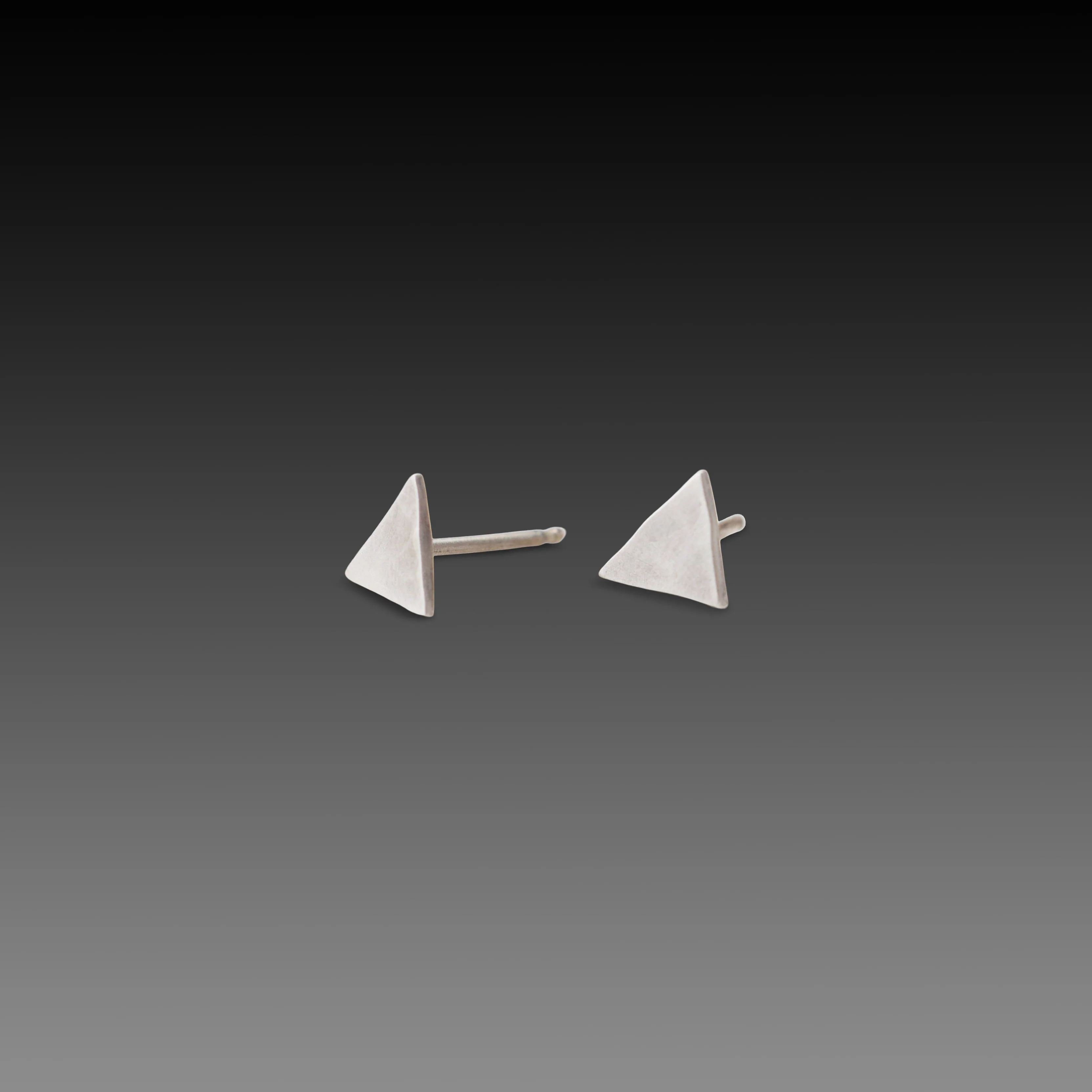 Triangle Stud Earrings - Image 3