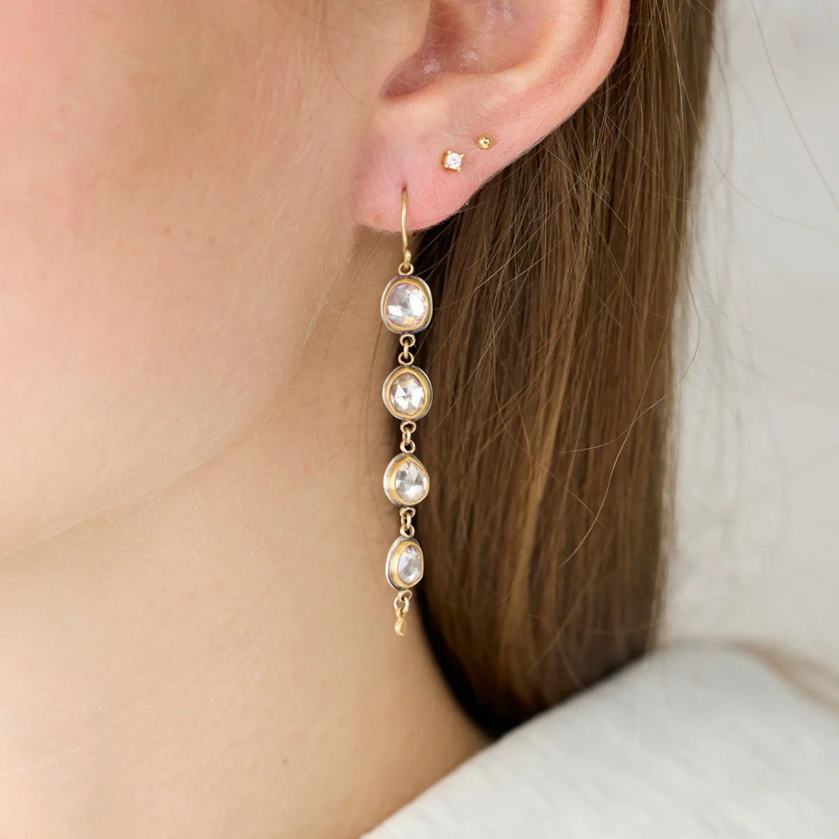 Zircon Drop Earrings - Image 2