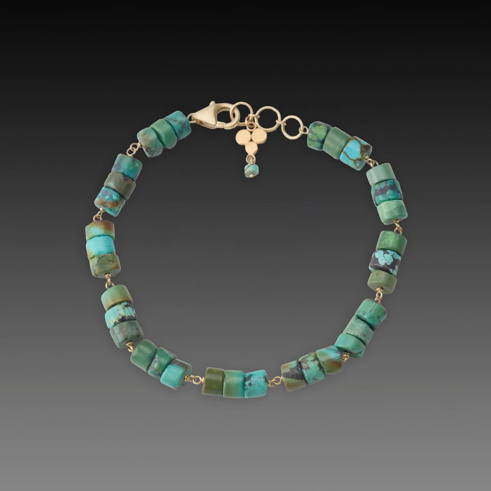 Turquoise and Gold Bracelet