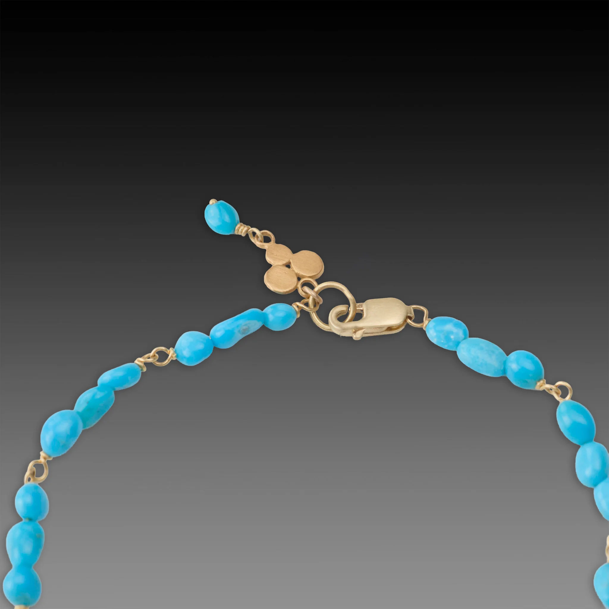 Turquoise & Gold Bracelet - Image 3