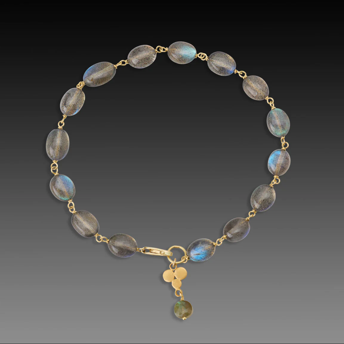 Labradorite & Gold Bracelet