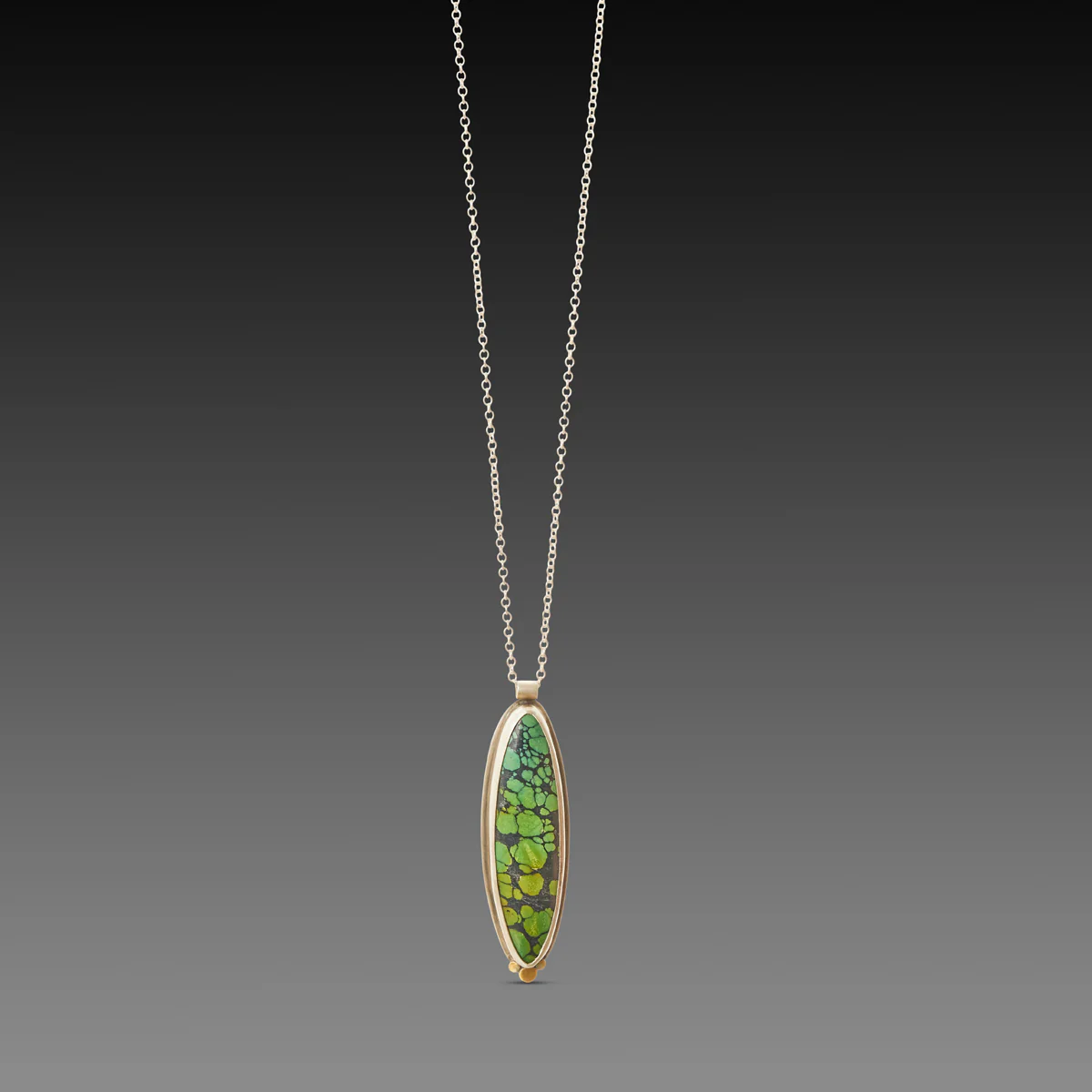 Turquoise Ellipse Necklace