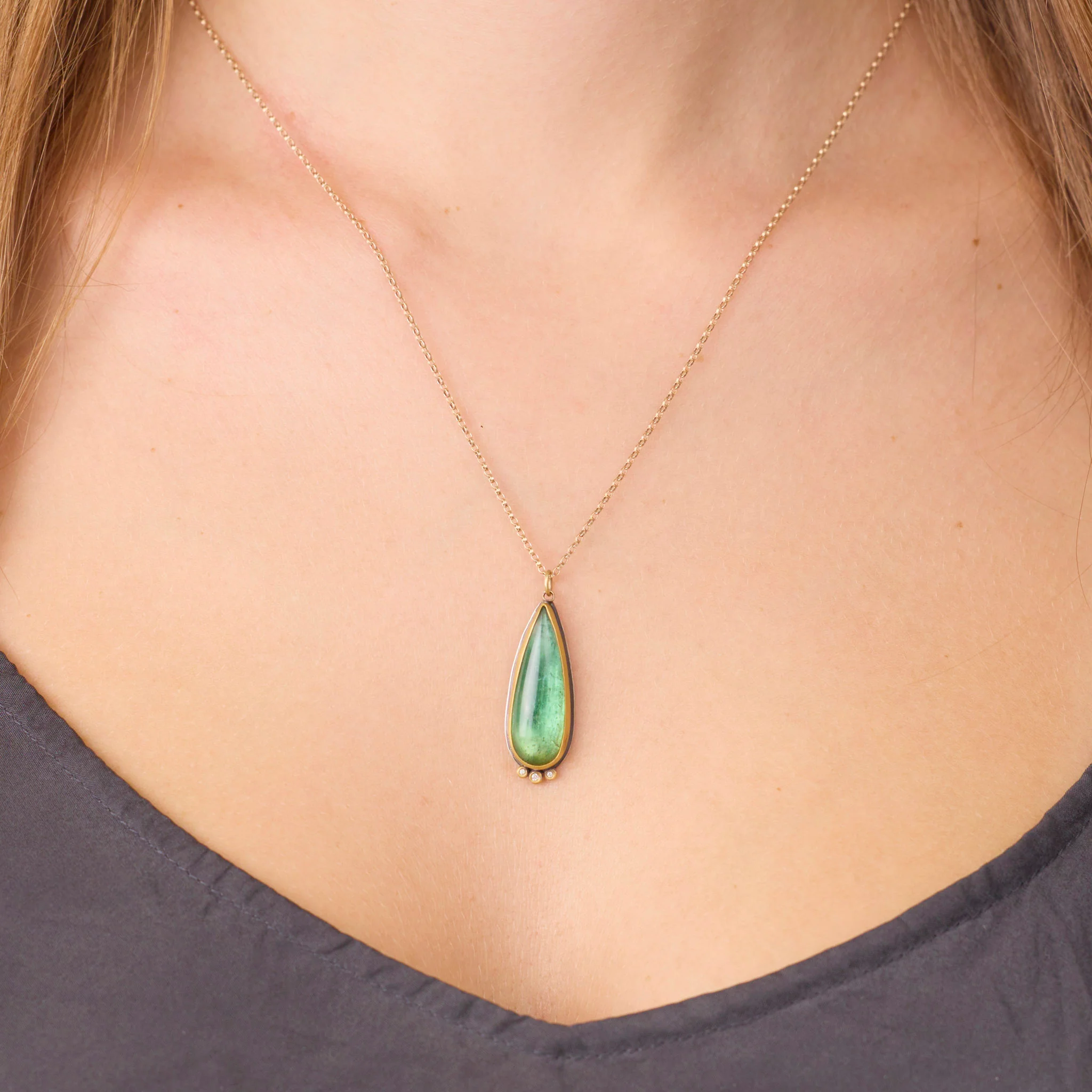 Verdant Tourmaline Necklace - Image 2