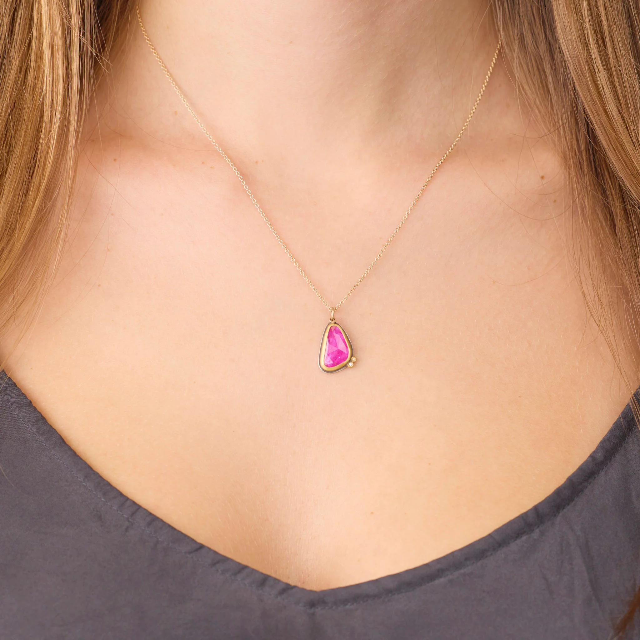 Vibrant Ruby Necklace - Image 2