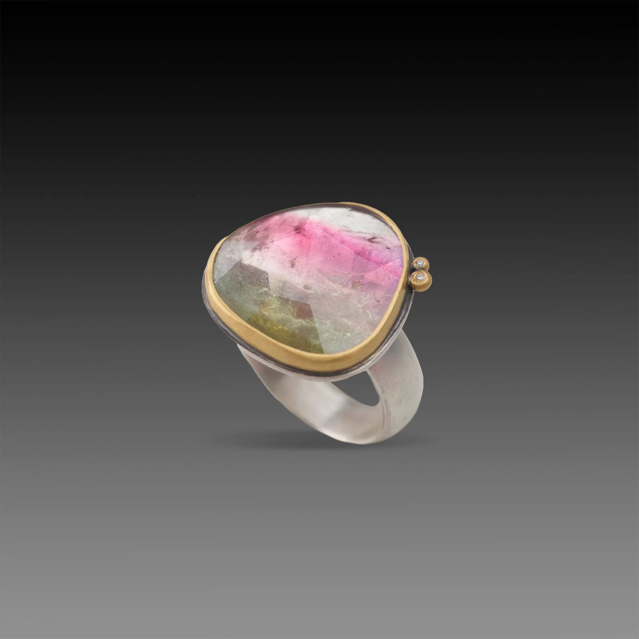 Watermelon Tourmaline Aurora Ring - Image 3