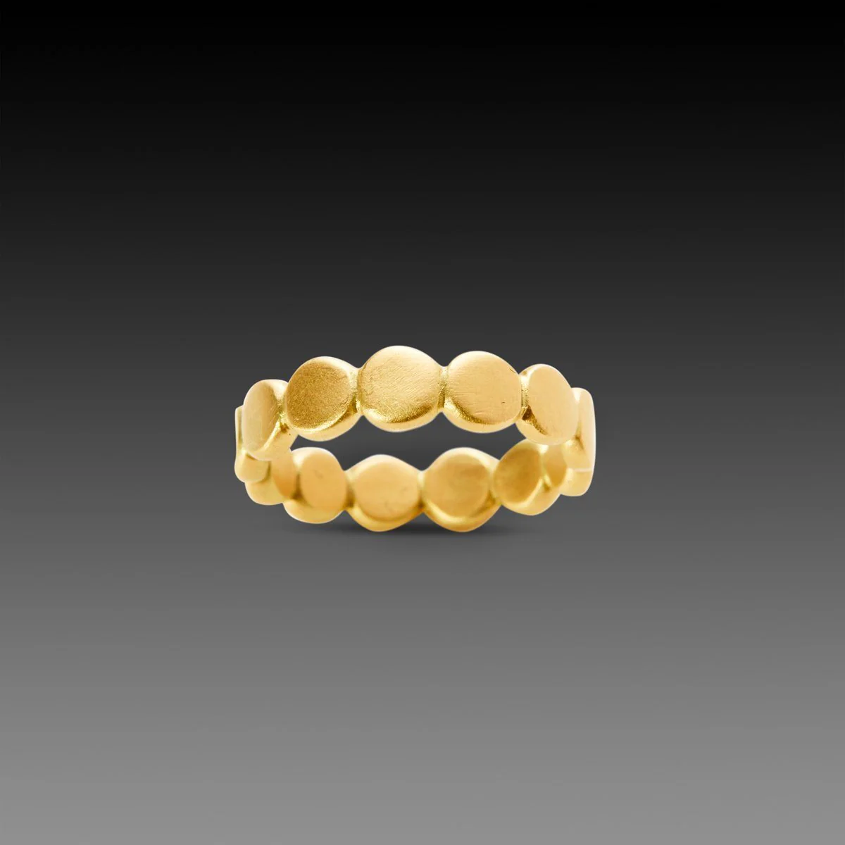 Wide Hammered Dot Band